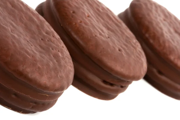 三个巧克力饼干tre choklad cookies — 图库照片