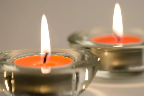 Duas velas. — Fotografia de Stock