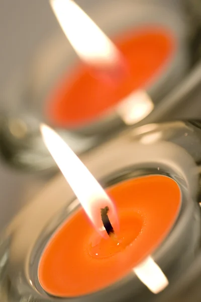Две свечи — стоковое фото