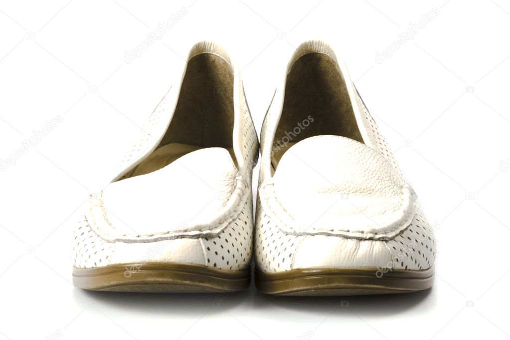 Pair of white shoes