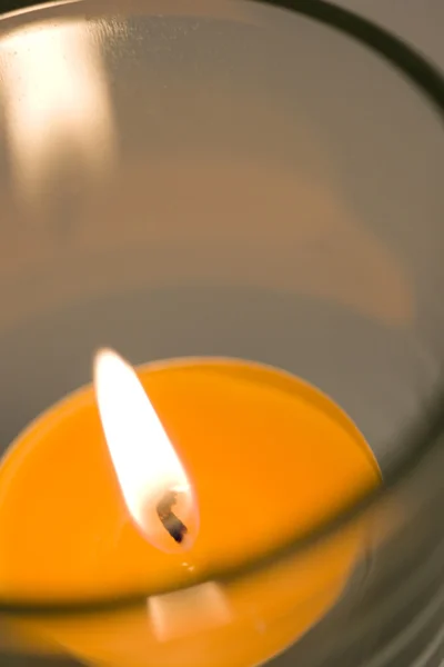 Svíčka hořící — Stock fotografie