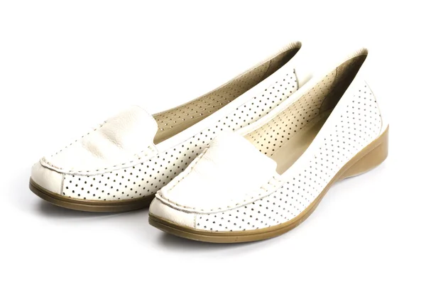 Witte schoenen — Stockfoto