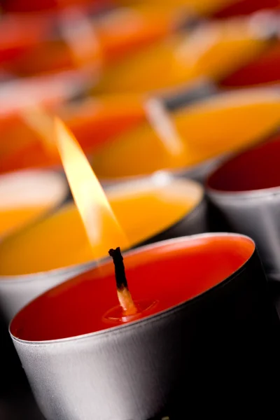 Brandende kaarsen — Stockfoto