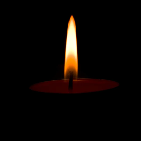 Одна свеча — стоковое фото