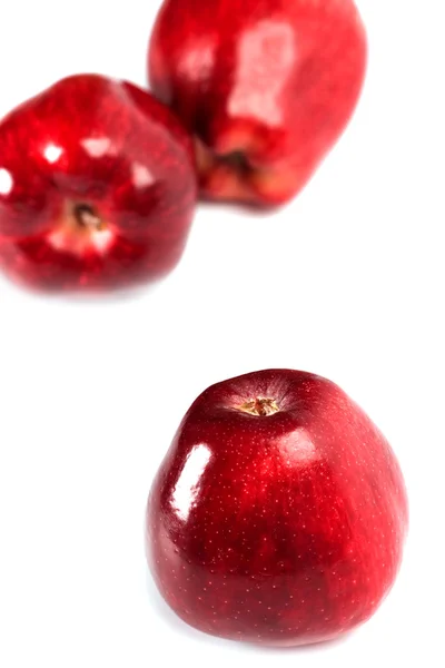 Drie rode appels — Stockfoto