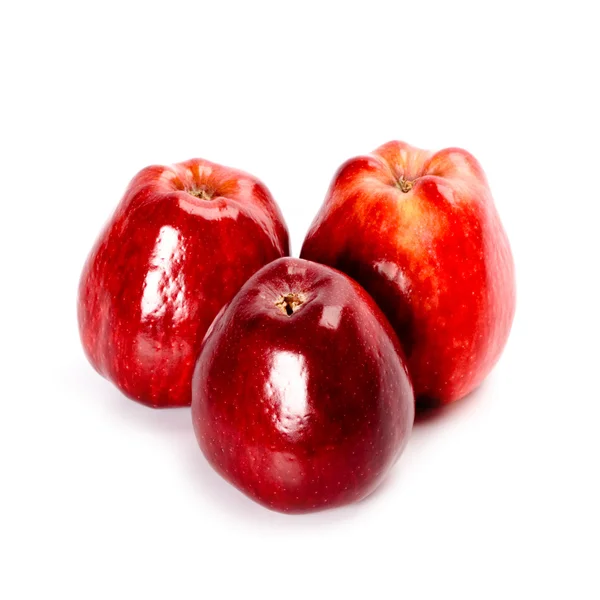 Tres manzanas rojas —  Fotos de Stock