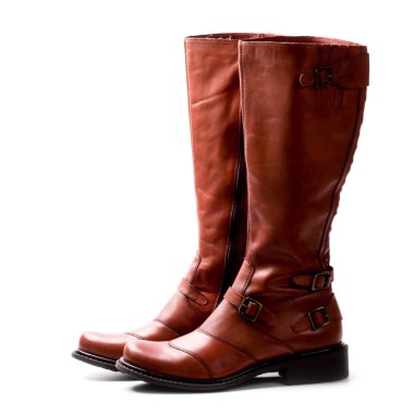 Pair of brown boots clipart