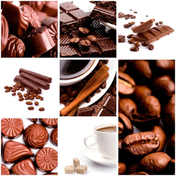 Kaffee und Schokolade Stockbild