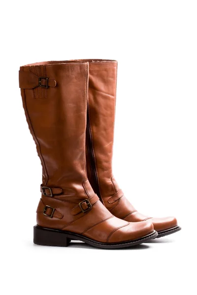 Pair of brown boots Royalty Free Stock Photos