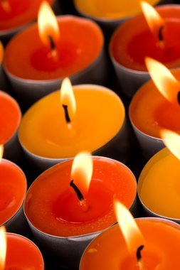 Flaming candles clipart