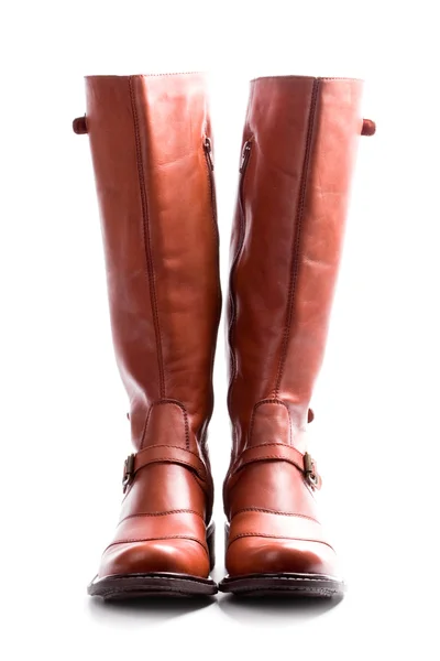 Pair of brown boots — Stock Photo, Image