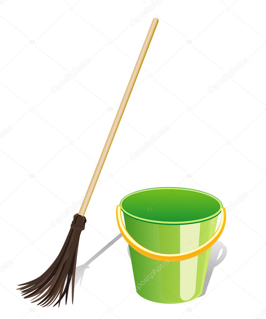 Broom — Stock Vector © Oksana #1238199