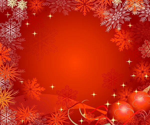 Beautiful Red Christmas Background — Stock Vector © Marketolya #1342578