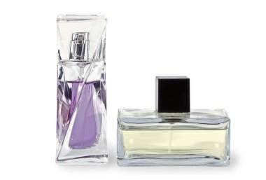 Two bottles with perfumery clipart