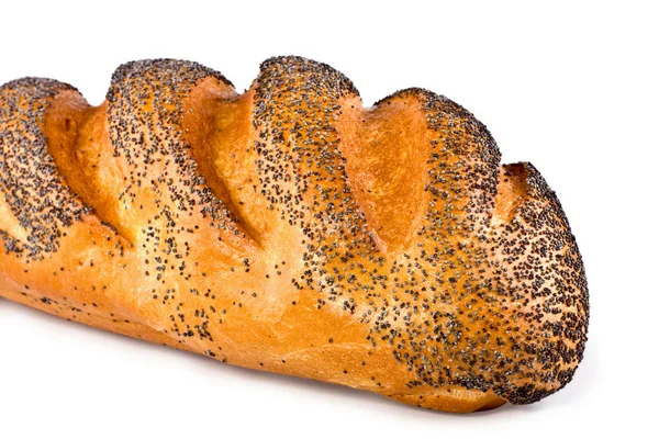 The long loaf covered with a poppy — Stock Photo, Image