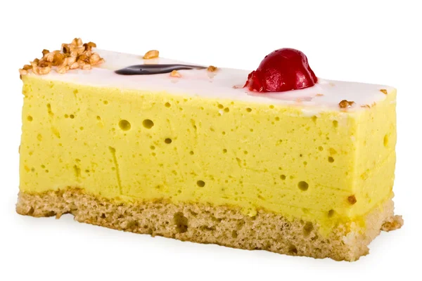 Cake of a souffle with glaze — Stock Photo, Image