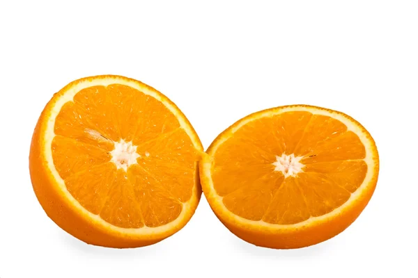 Two halves of an orange — Stock Photo, Image
