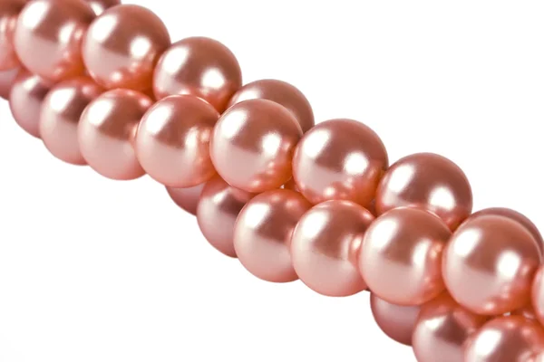 Faden, Perlen, weibliches Ornament. — Stockfoto