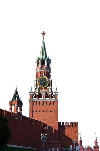 Spasskaya Tower, isolated — Stock Photo, Image