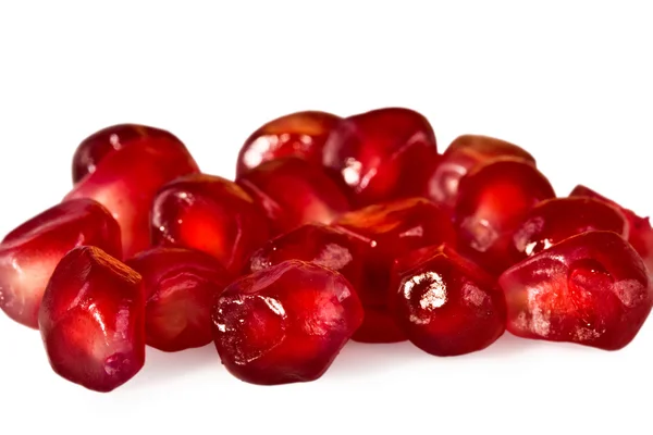 Sappige rode granaatappel van graan close-up — Stockfoto