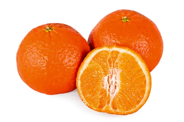 Tangerines, juicy isolated close up — Stock Photo, Image