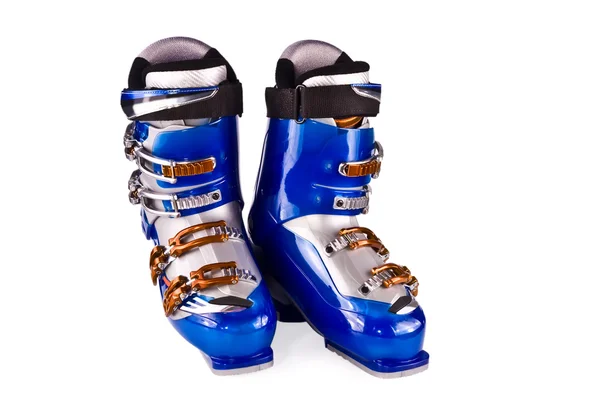 Mountain-skiing boots isolated — Stock Photo, Image