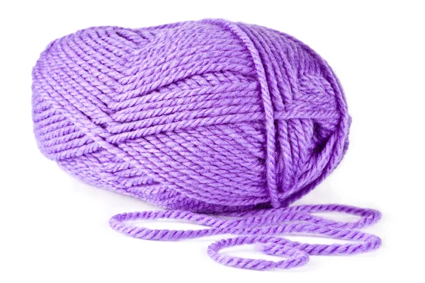Lilac knitting on spokes large — Stock Photo, Image