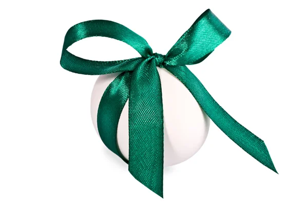 Egg decorated with tape, on a white — Stock Photo, Image
