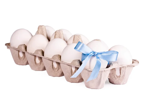 Os ovos decorados com fita adesiva — Fotografia de Stock