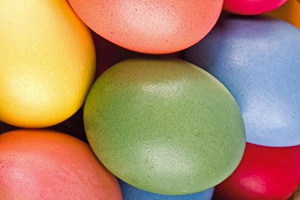 Structure from multi coloured eggs — Stock Photo, Image