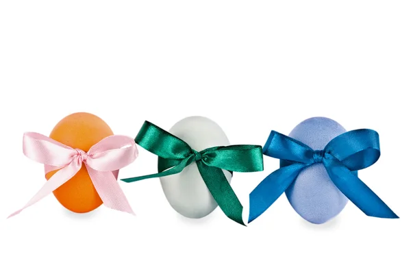 The eggs decorated with tape — Stock Photo, Image