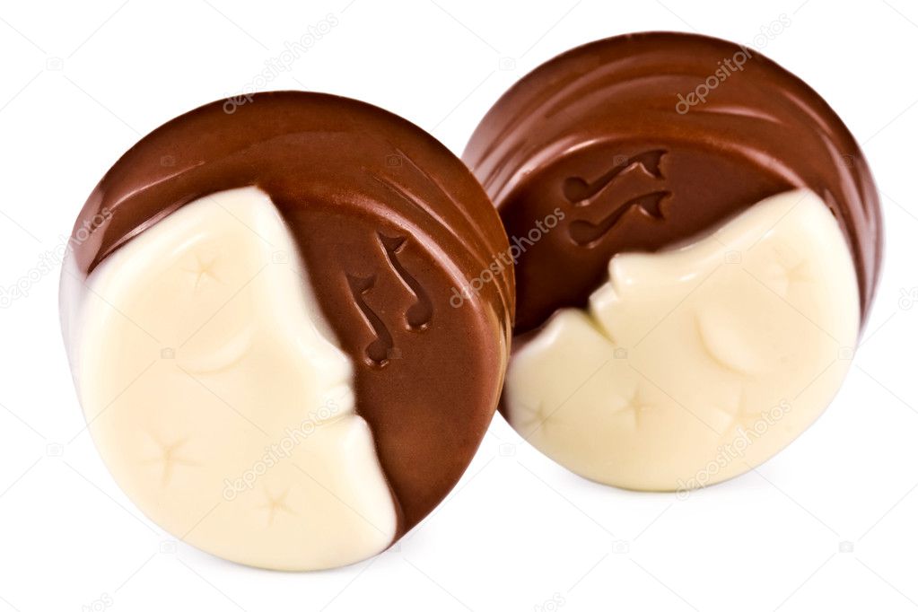 Pair of chocolate moons — Stock Photo © irogova 2576011