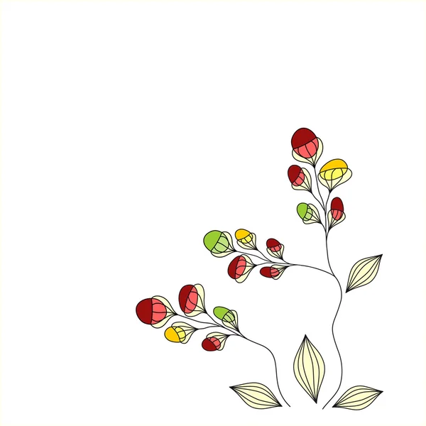 Blomsterbakgrunn – stockvektor