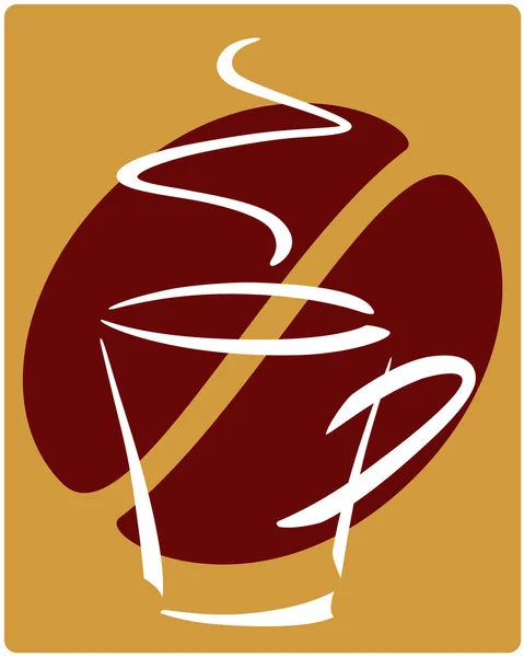 Чашка кофе . — стоковый вектор