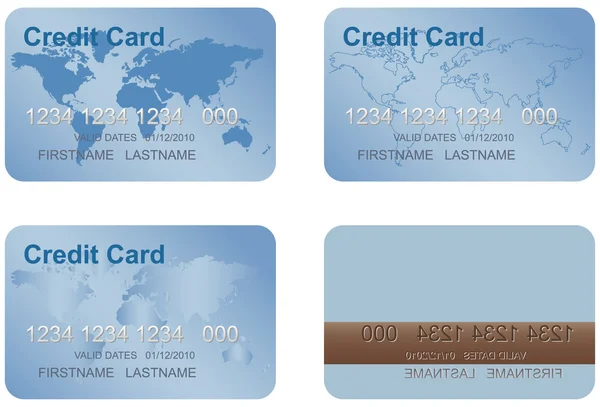Дизайн кредитной карты . — стоковый вектор