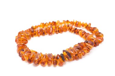 Beads amber. clipart