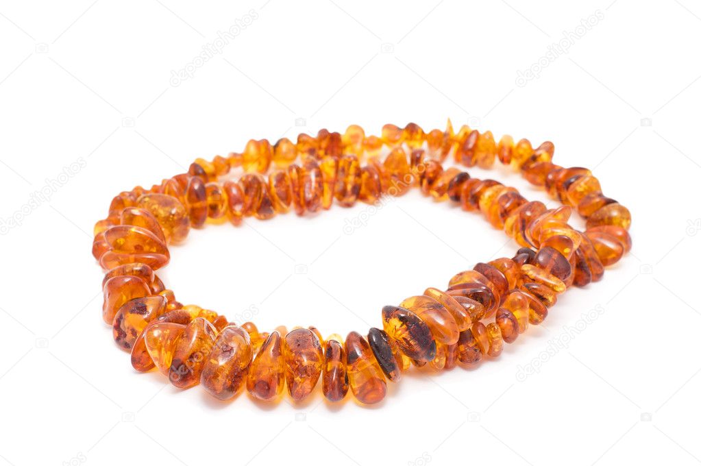 Beads amber.