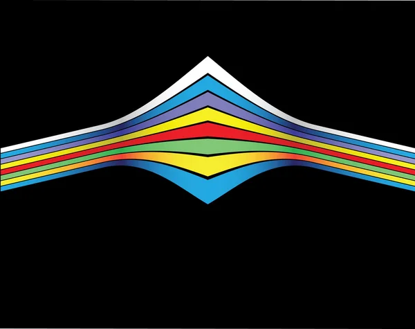Abstract colour lines. Vector illustrati — Stock Vector