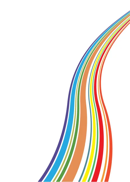Linhas de cores abstratas. Vector illustrati —  Vetores de Stock