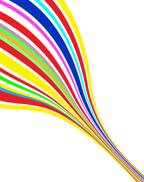 Linhas de cores abstratas. Vector illustrati — Vetor de Stock