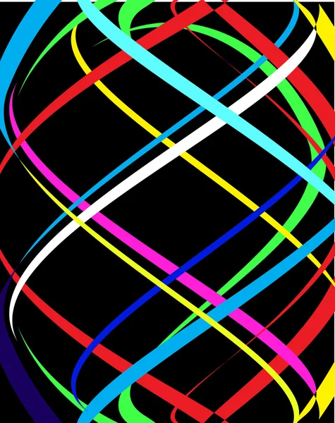 抽象的な色の線。ベクトル イラスト — ストックベクタ