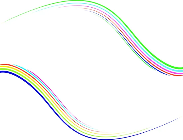 Renkli çizgiler. vektör çizim — Stok Vektör