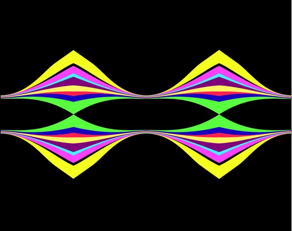Líneas de color abstractas. Vector illustrati — Archivo Imágenes Vectoriales
