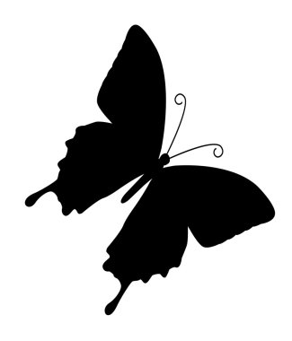 The butterfly. Vector illustration clipart