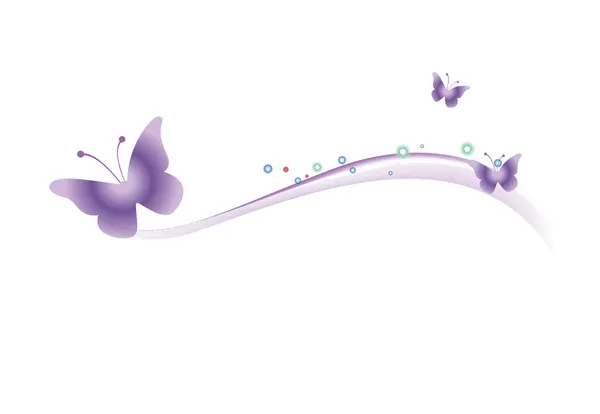De vlinder. vectorillustratie — Stockvector