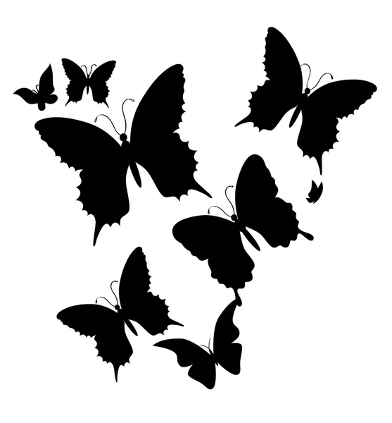 Метелик. Векторні ілюстрації — стоковий вектор