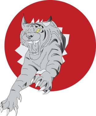 Tiger. Vector illustration clipart