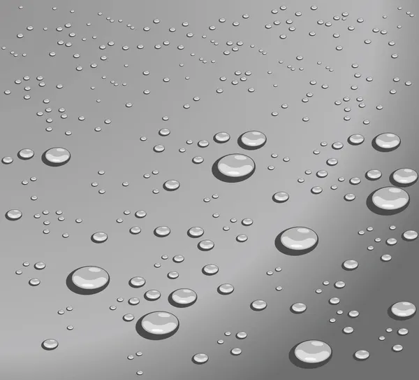 Gotas de água.Ilustração vetorial — Vetor de Stock