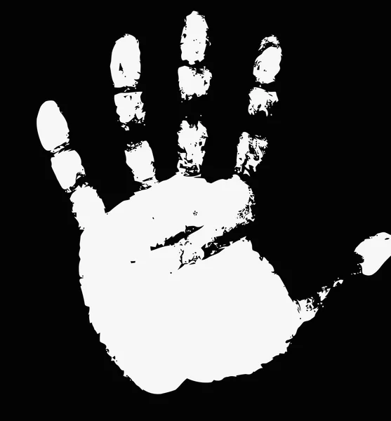 Imprint of hand.Vector illustration — Stock Vector