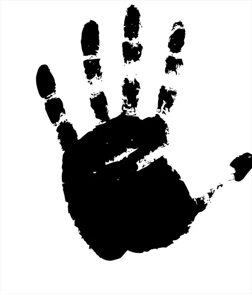Imprints of hand. Vector illustration — Stock Vector